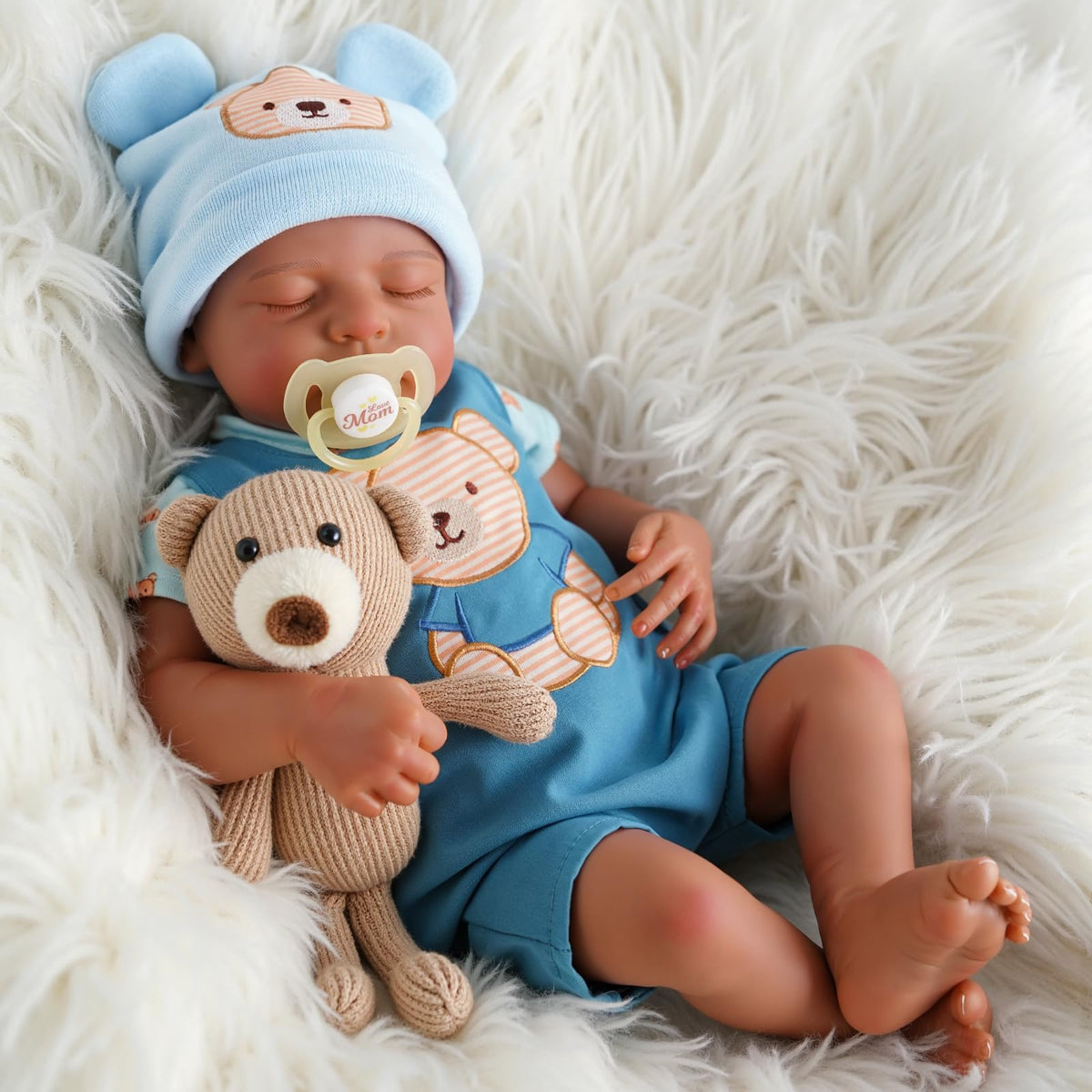 20 Inch Black Reborn Baby Dolls D8582