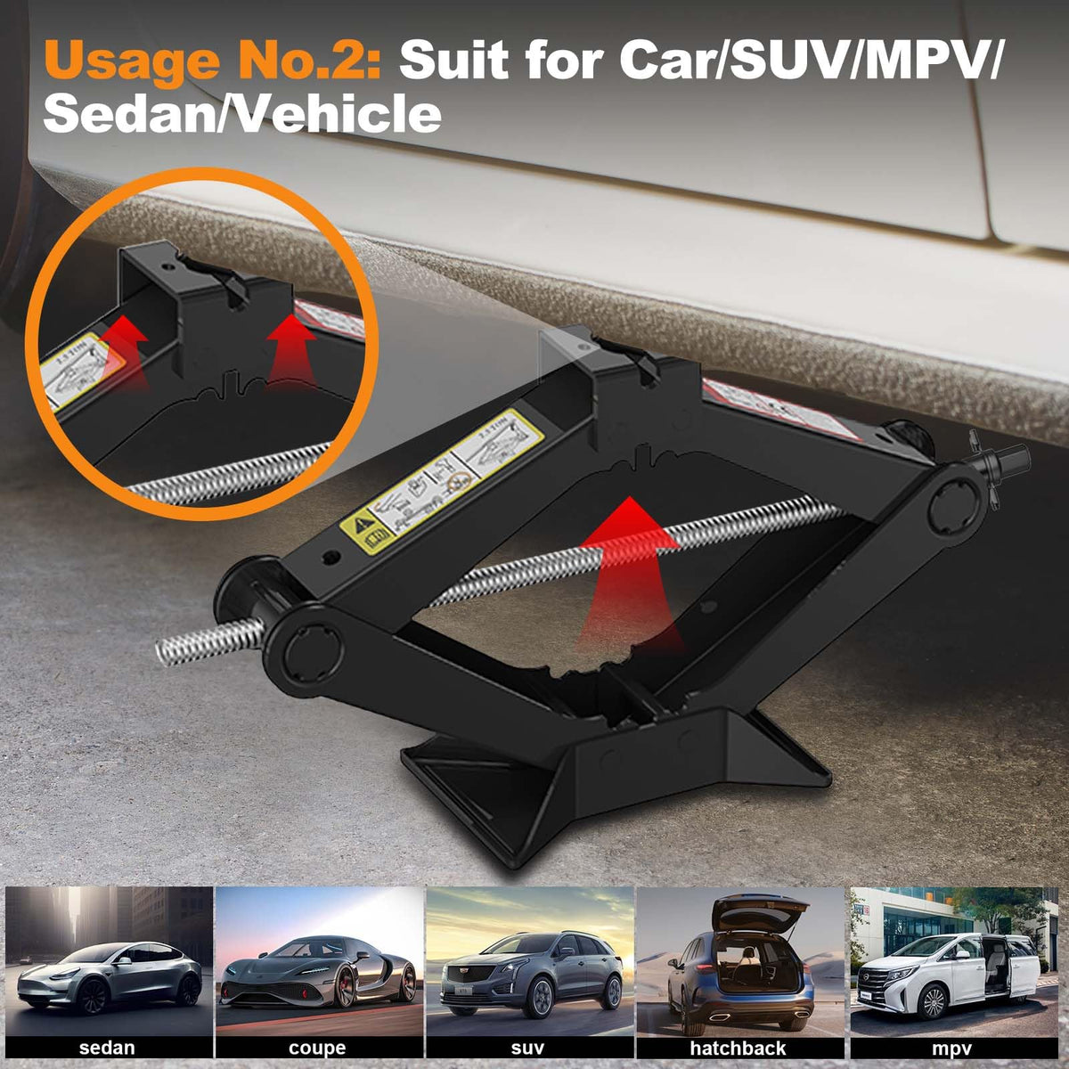 Scissor Car Jack Kit 2.5 Ton I77222