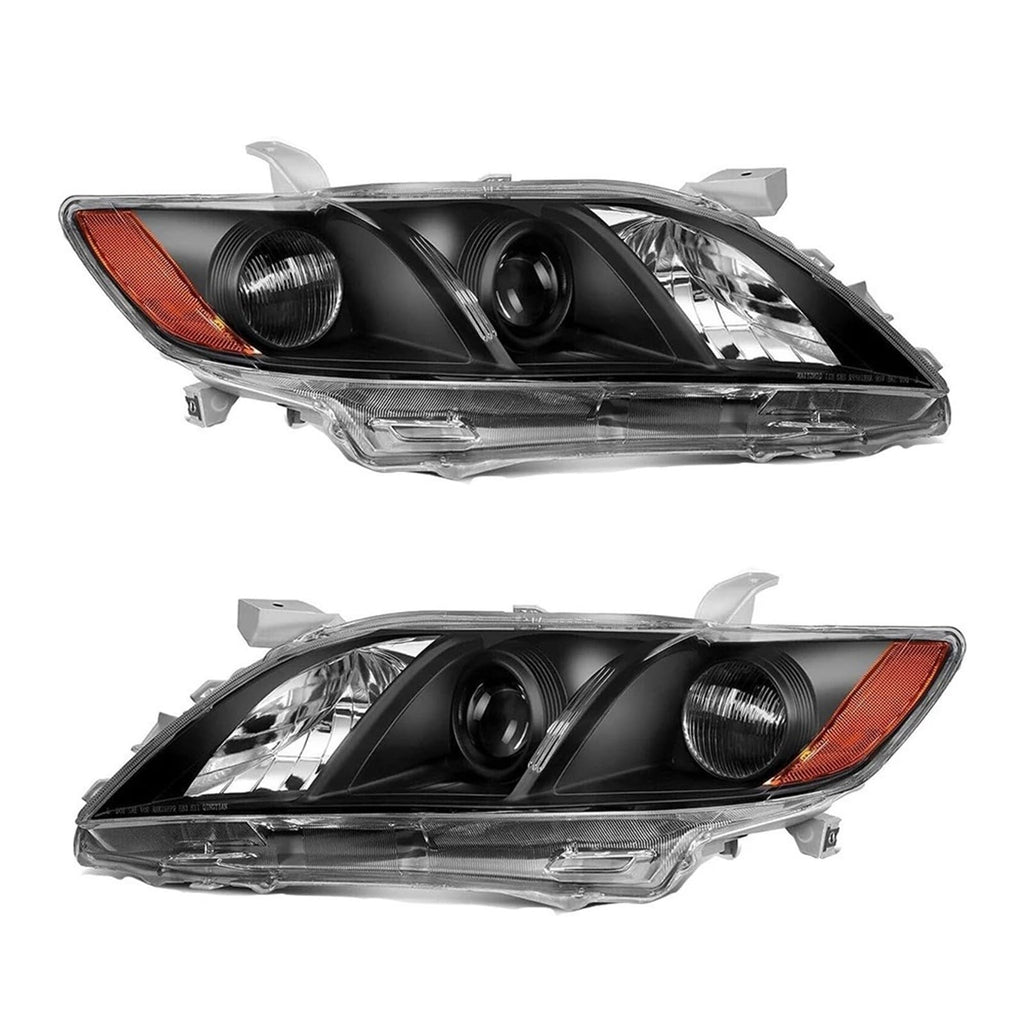 Toyota Camry Front Bumper Headlight Black Housing 1 Pair N115653