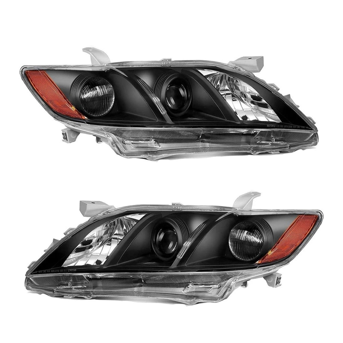 Toyota Camry Front Bumper Headlight Black Housing 1 Pair N115653