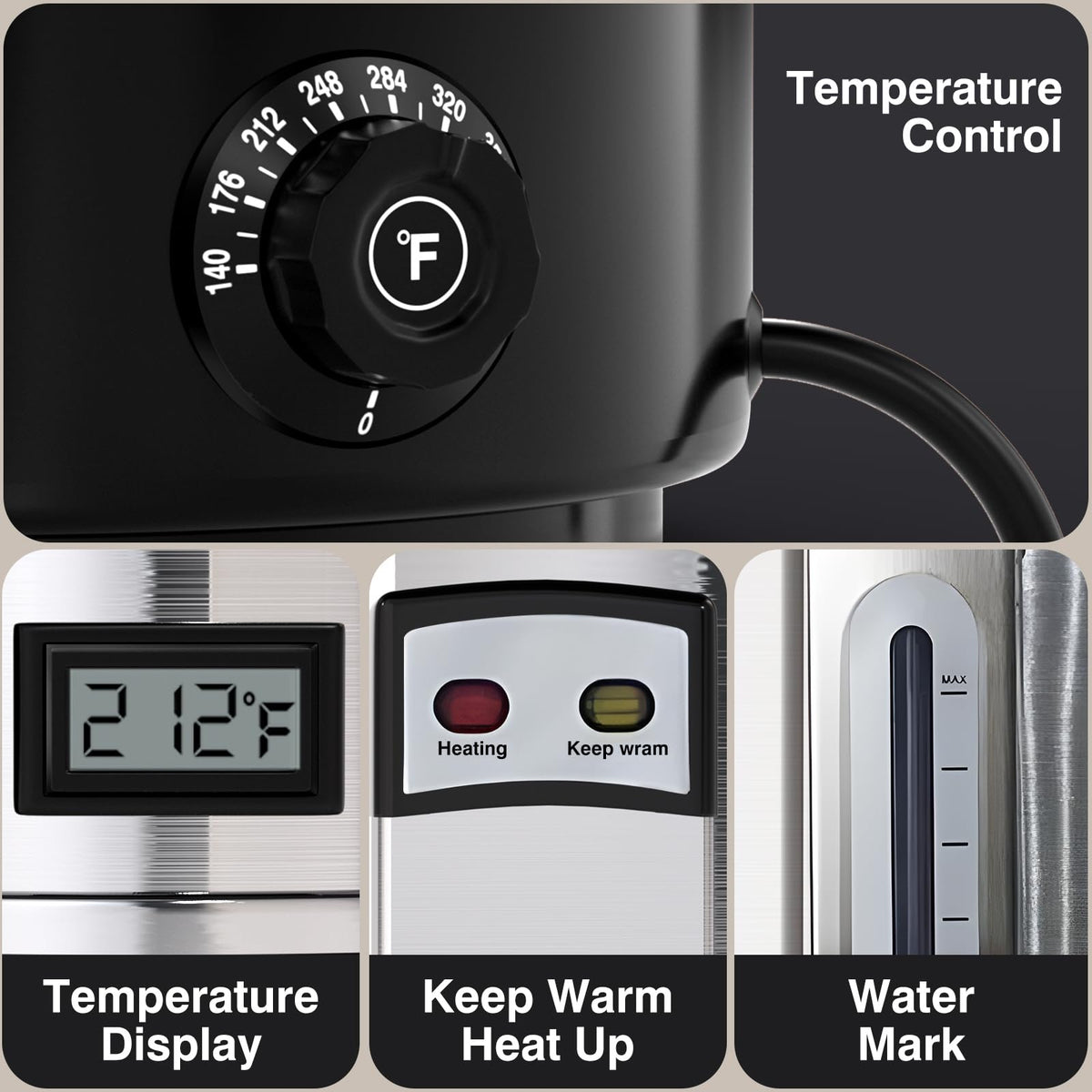 110-Cup Stainless Steel Commercial Coffee Urn I7559
