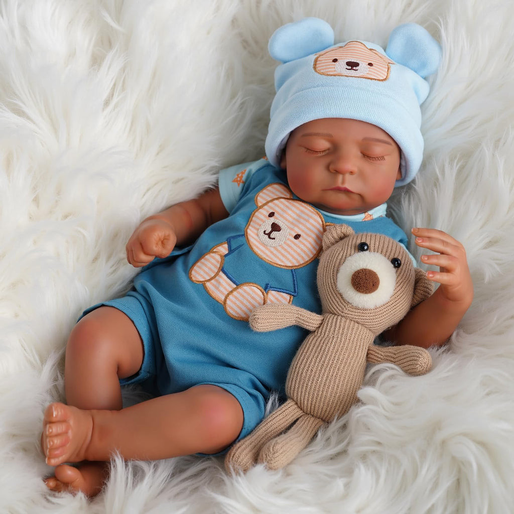 20 Inch Black Reborn Baby Dolls D8582