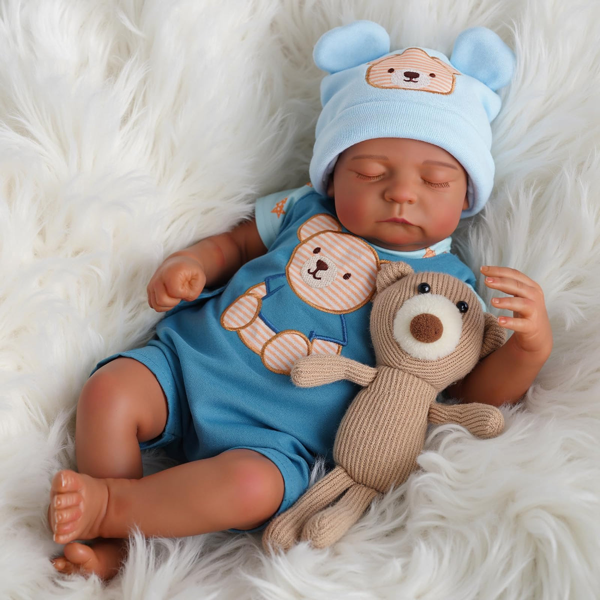 20 Inch Black Reborn Baby Dolls D8582