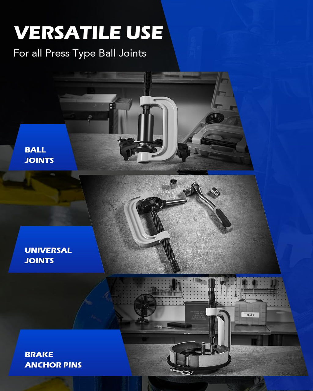 23pc Ball Joint Press Kit with Sockets and Adapters C2223
