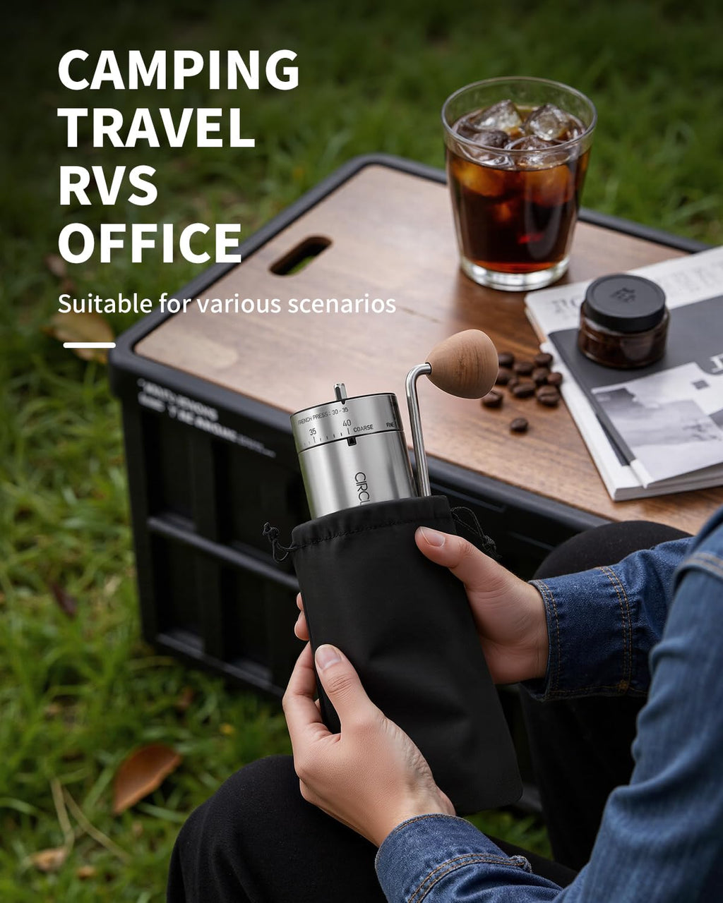 Manual Stainless Steel Burr Coffee Grinder L817