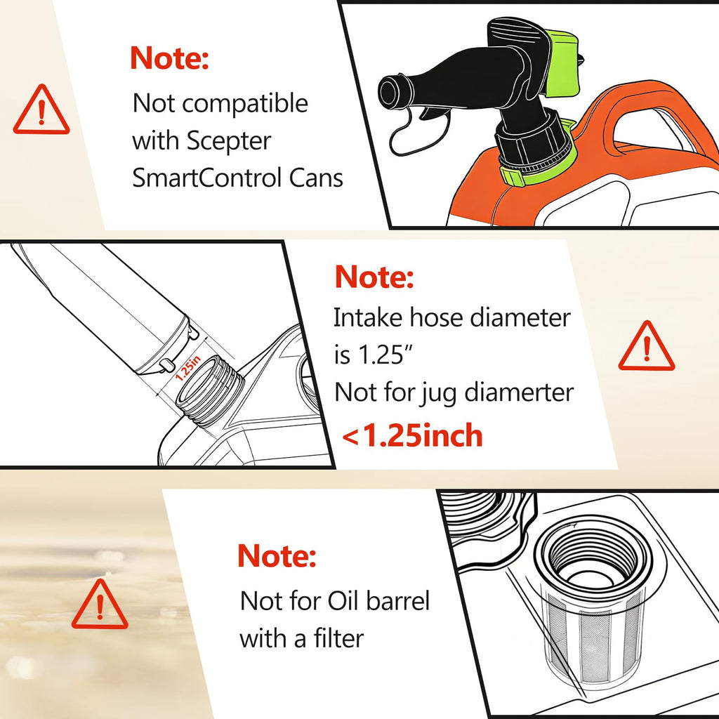 Cordless Gas Pump with Auto-Stop & Hand Nozzle, 51" Hose B26016