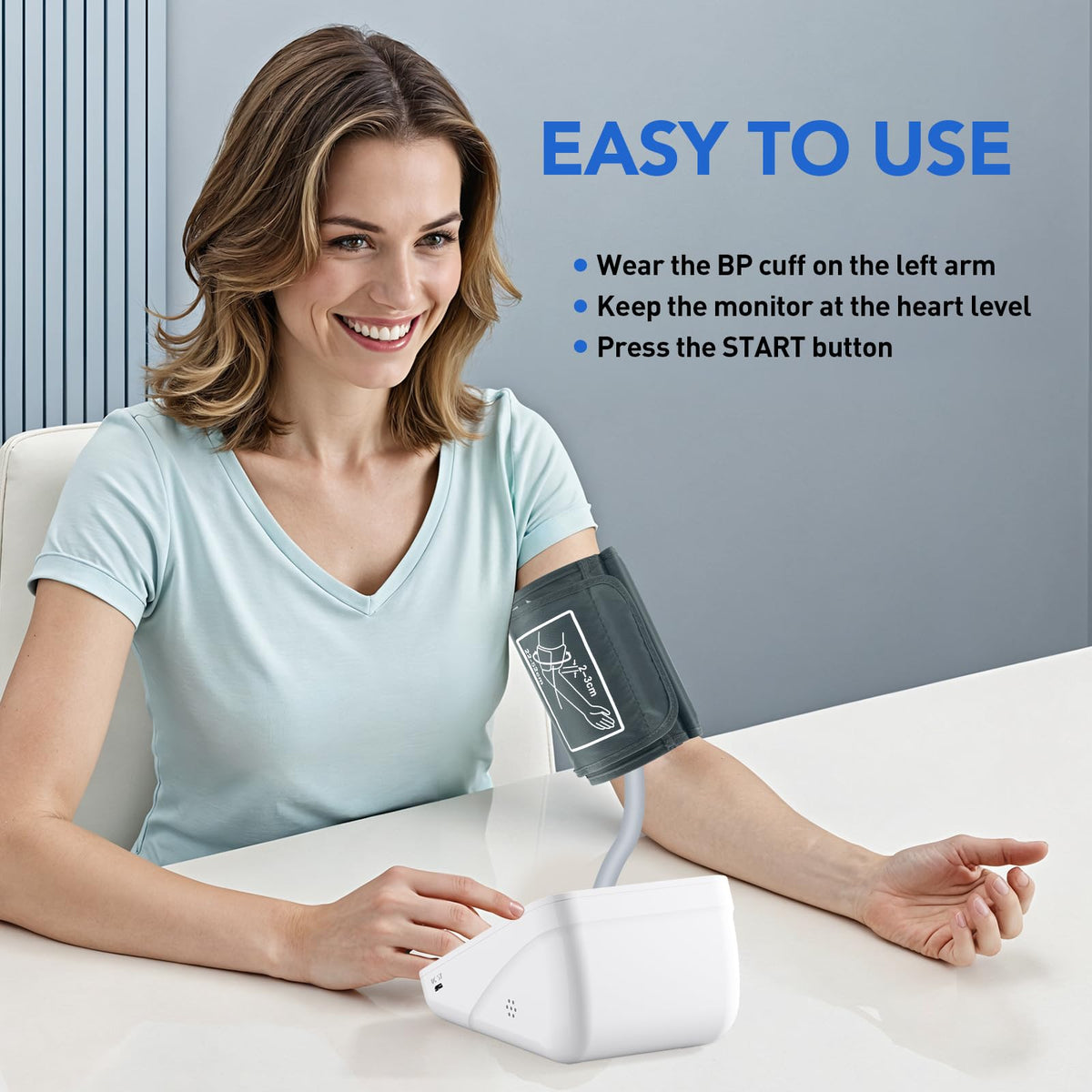Blood Pressure Monitors with Large Cuff V25436