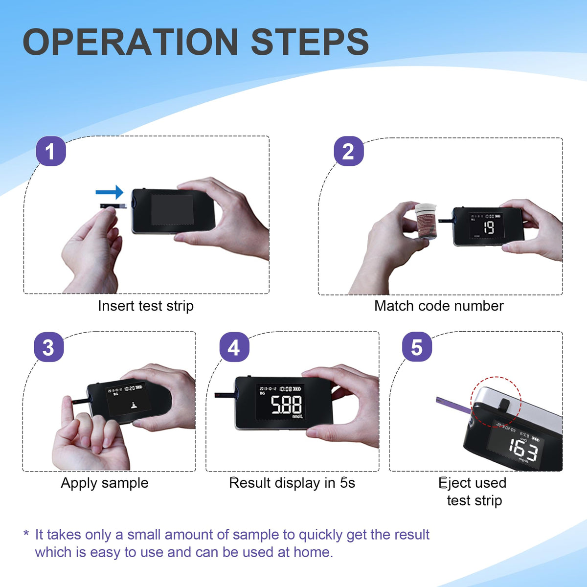 Hemoglobin Test Meter with 25 Test Strips Y253291