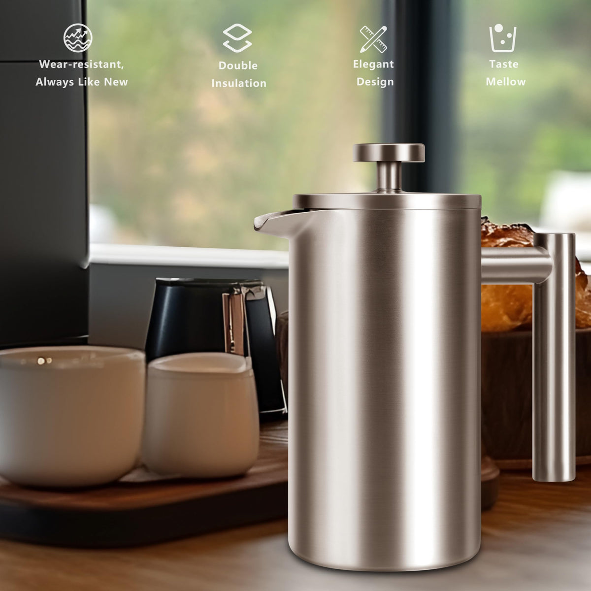 34 OZ Stainless Steel French Press U3882