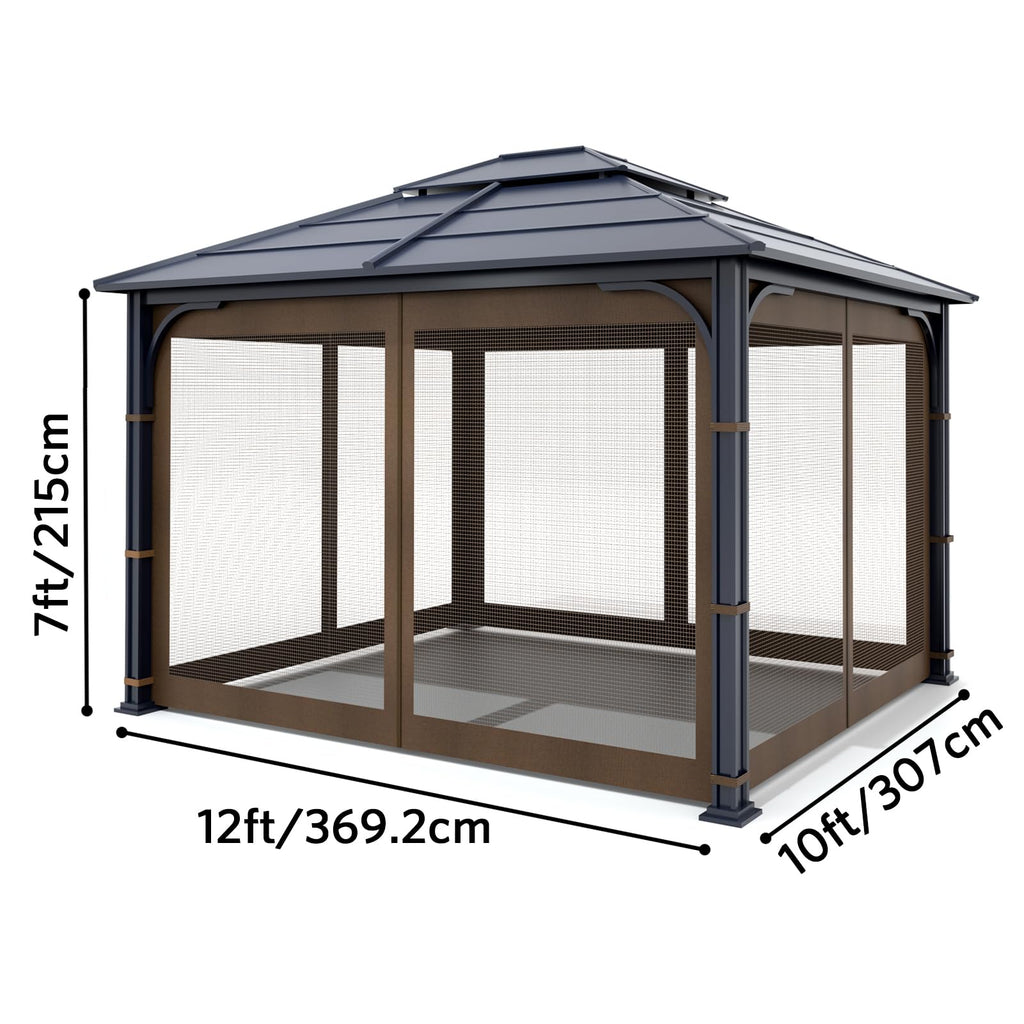 Brown 4-Panel Mosquito Netting P60673