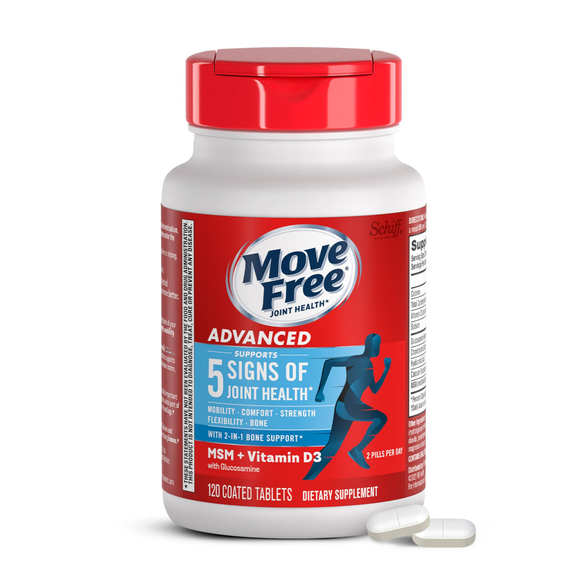 Glucosamine Chondroitin MSM + Vitamin D3-120 ct P78760