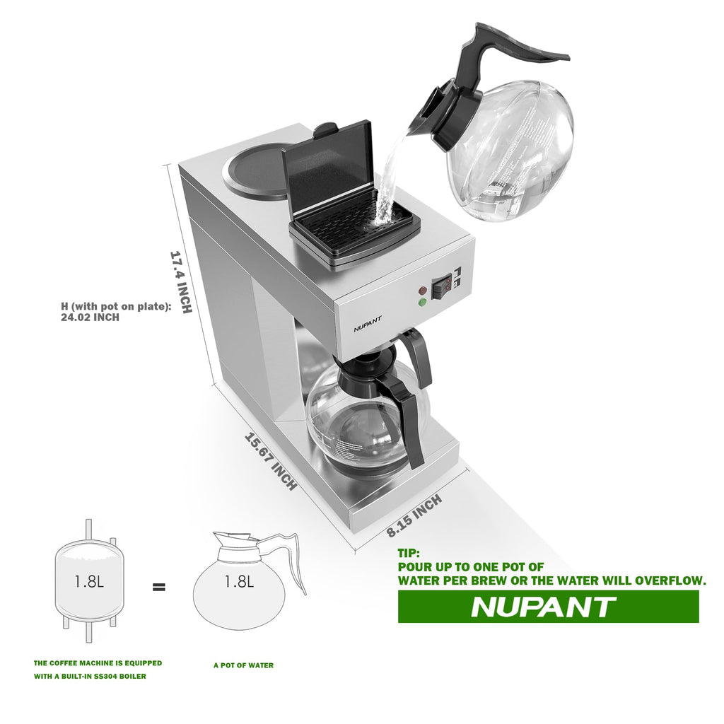 12-Cup Commercial Drip Coffee Maker Q2441