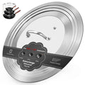 15 Inch Universal Lid for Pots Pans and Skillets, Stainless Steel Tempered Glass Z584