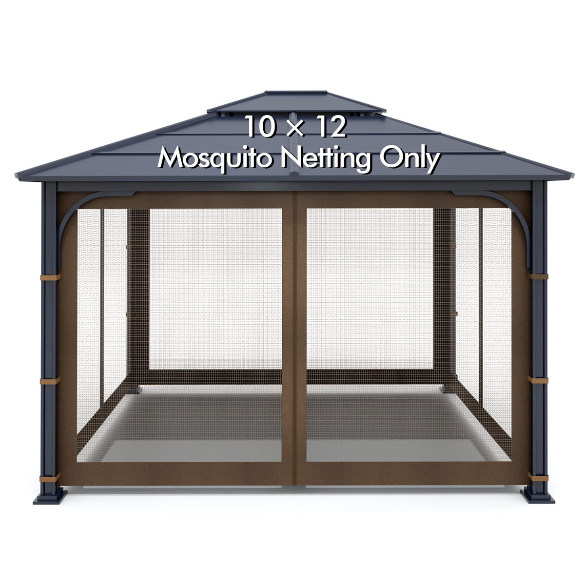 Brown 4-Panel Mosquito Netting P60673