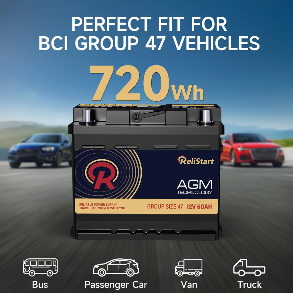 12V 60Ah Group 47 Automotive Battery P177497