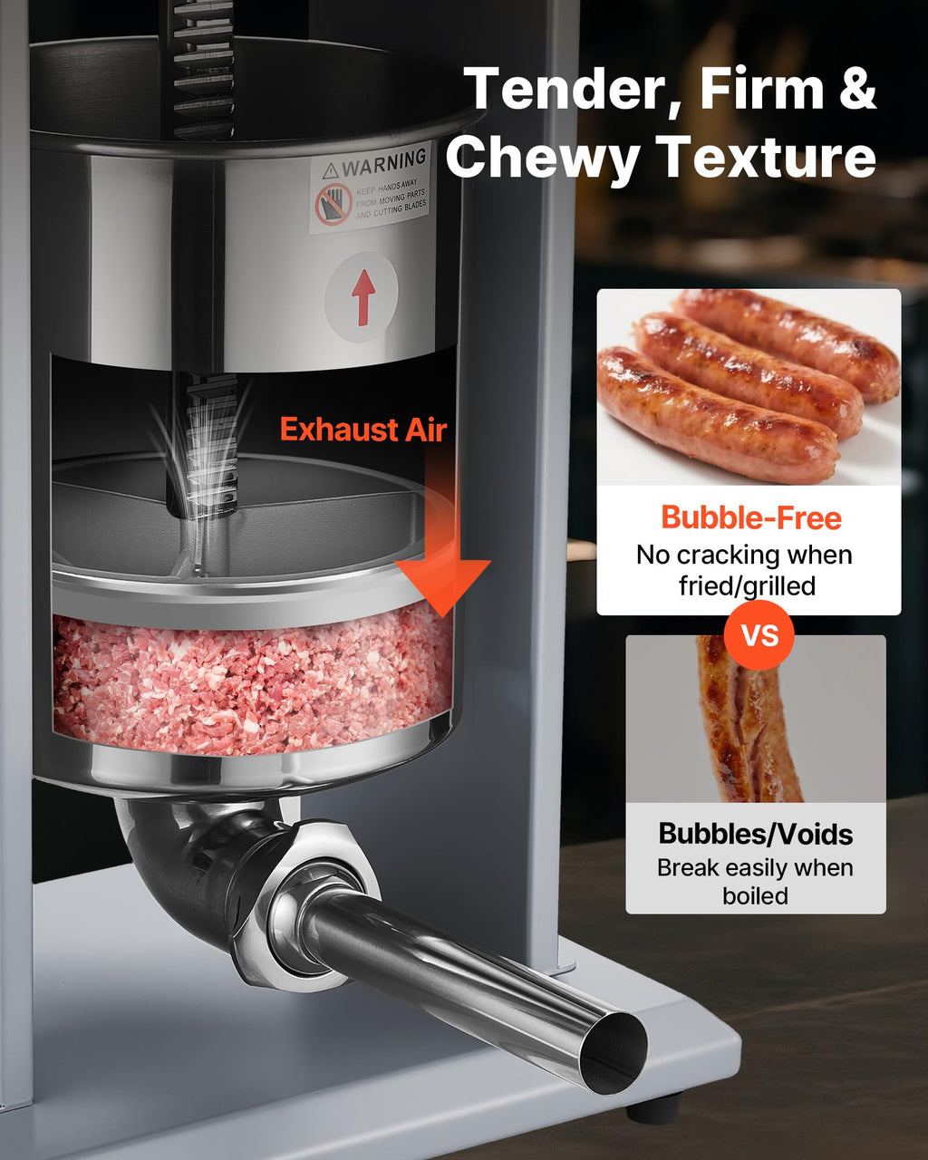 Electric Stainless Steel Sausage Stuffer with Foot Pedal X66545