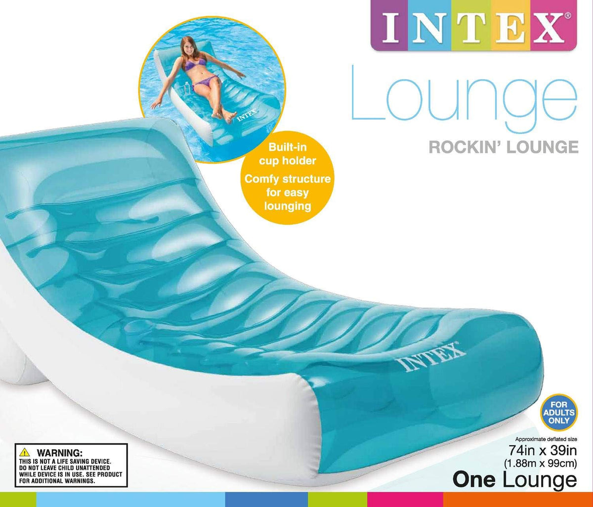 Inflatable Pool Floating Raft Chair with Cupholder 2 Pack W623