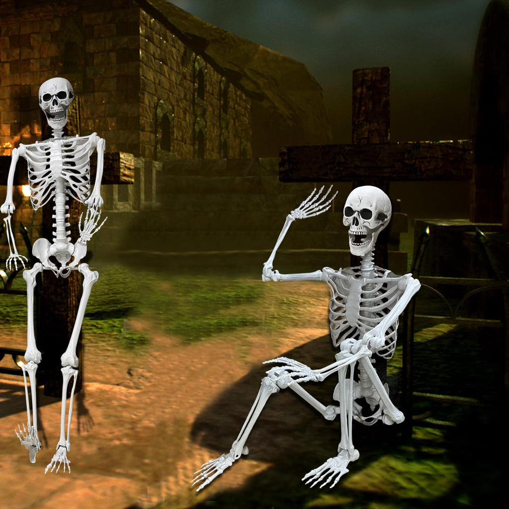 5.4Ft Life Size Human Skeleton with Movable Joints I35631