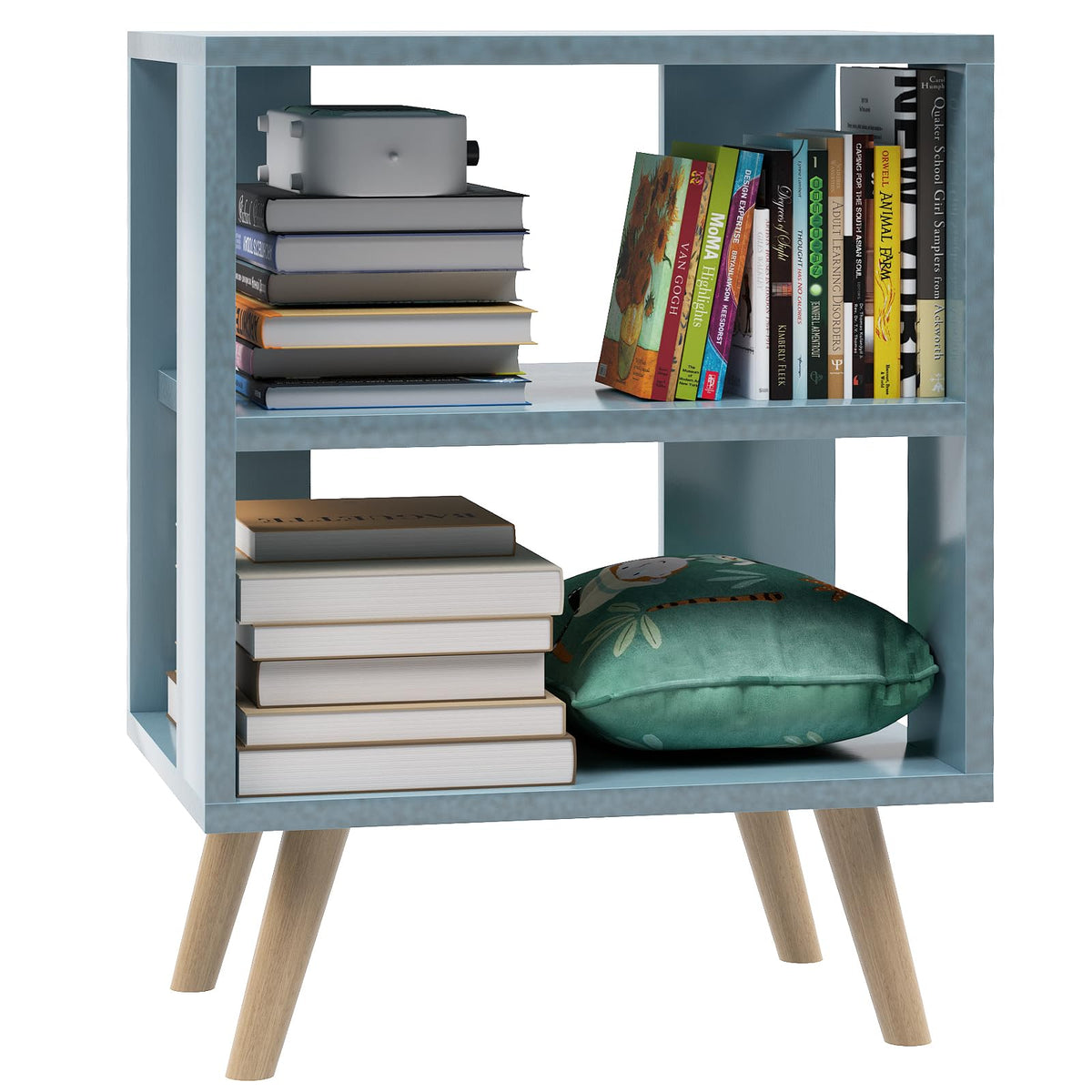 Blue 2-Tier Kids Nightstand I7376