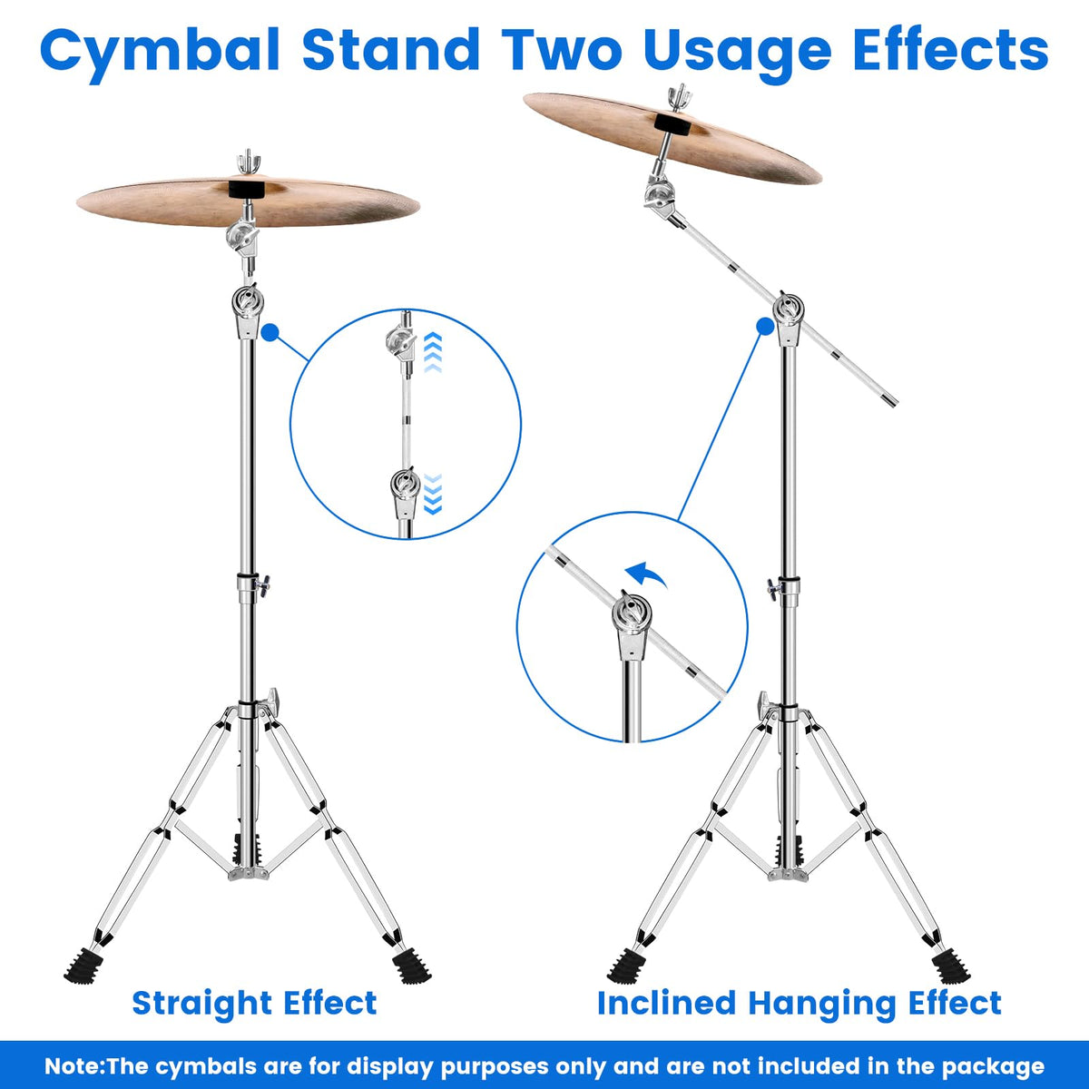 Adjustable Cymbal Stand with Double Braced Legs L9358