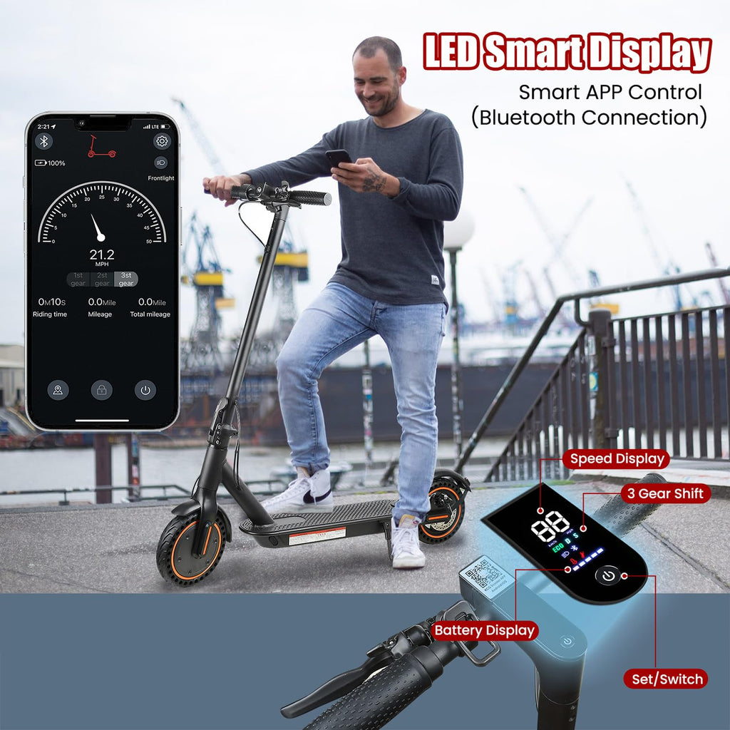 500W Foldable Electric Scooter with Dual Braking System W366