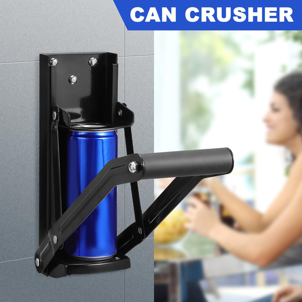 Heavy Duty Steel Wall Mounted Can Crusher A109