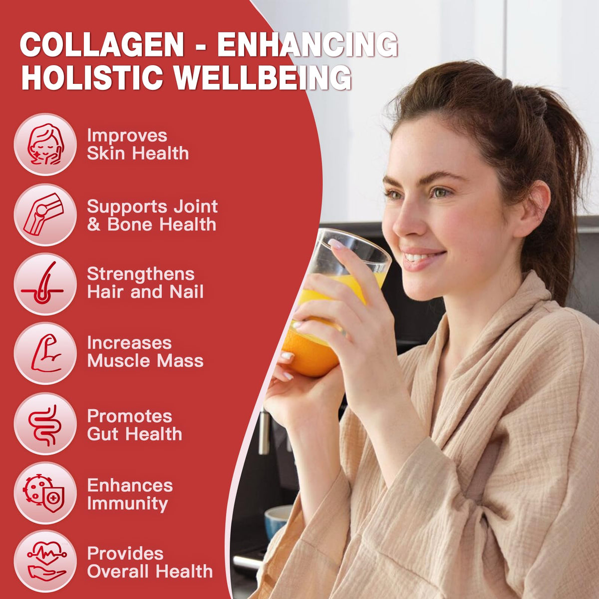 Multi Collagen Peptide Powder with Probiotics Q8943