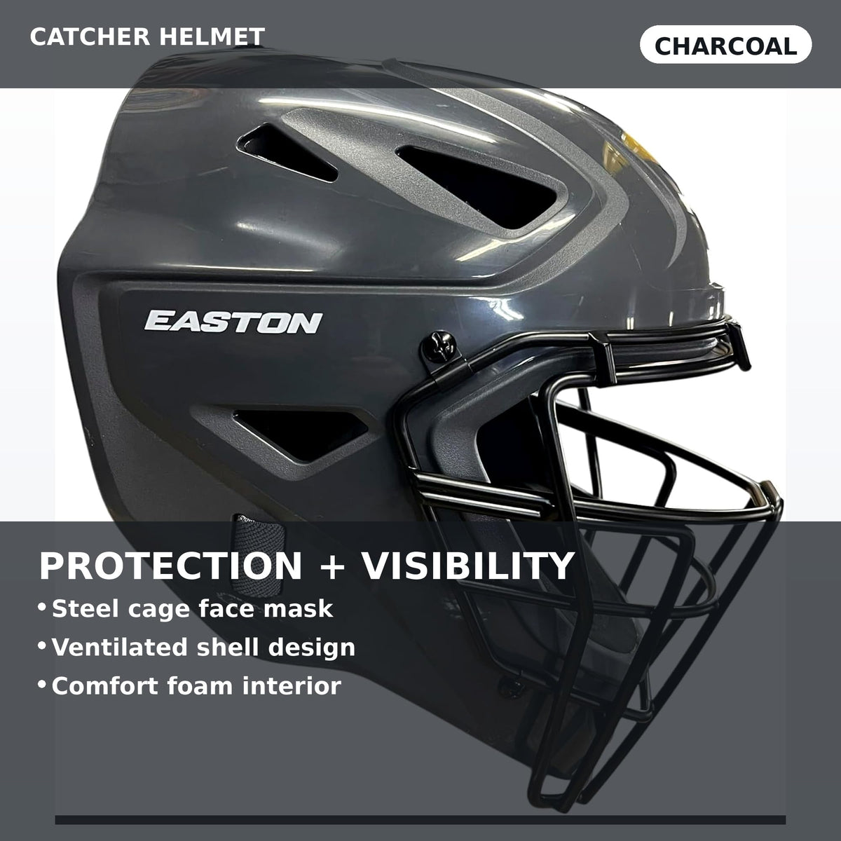 Black Youth Catcher's Set with Helmet, Chest Protector & Leg Guards L659