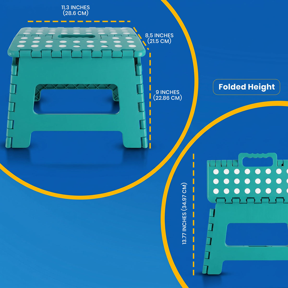 9 Inch Anti-Slip Folding Step Stool P25611
