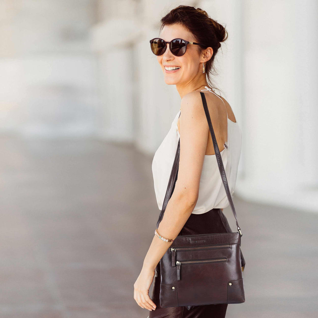 Soft Real Leather Womens Crossbody Handbags and Purses P12405