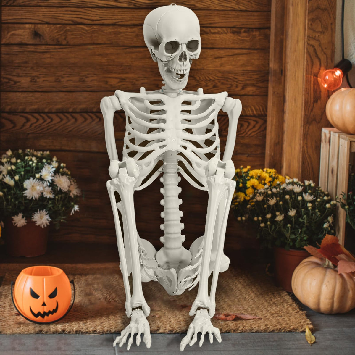 5.4FT Posable Full Body Skeleton with Movable Joints X109