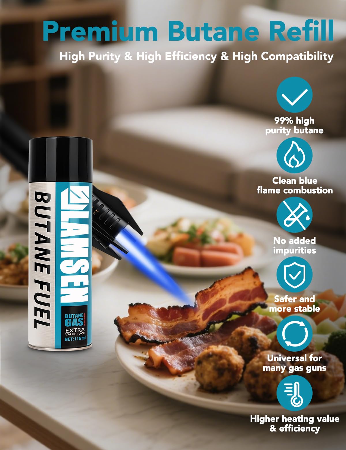 Butane Refill 115ml 3 Can L693755