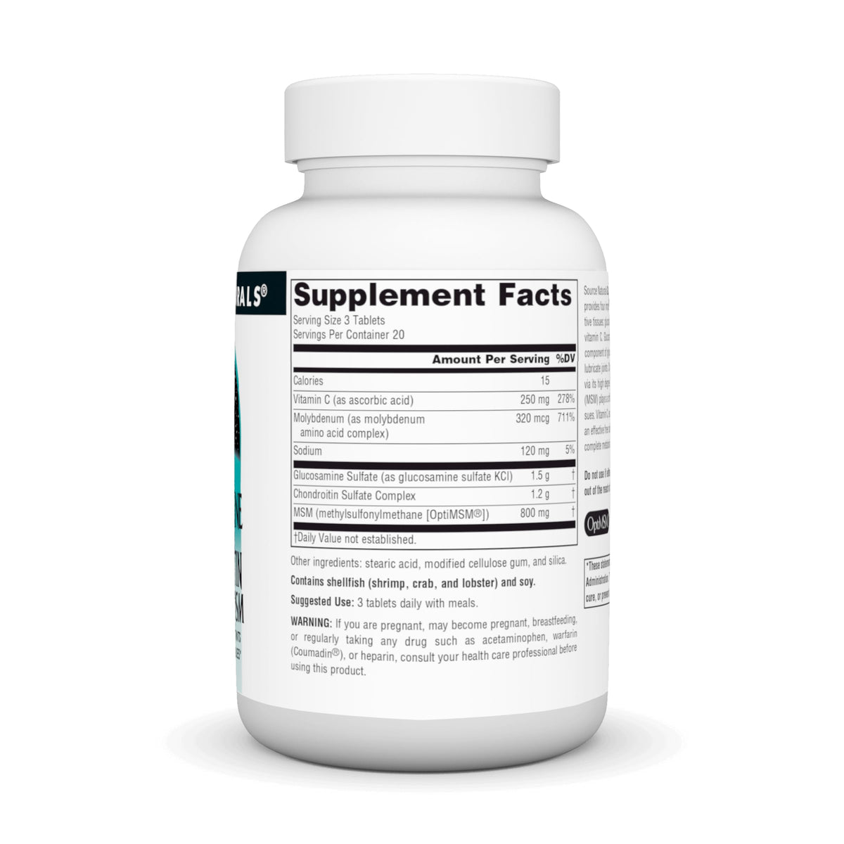 Glucosamine Chondroitin Complex with MSM, 60 Tablets L111