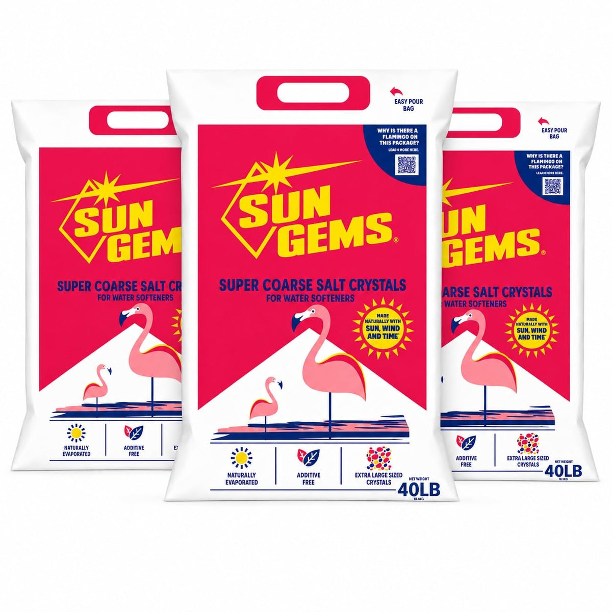 Super Coarse Water Softener Salt Crystals 40 lb Additive Free B20493