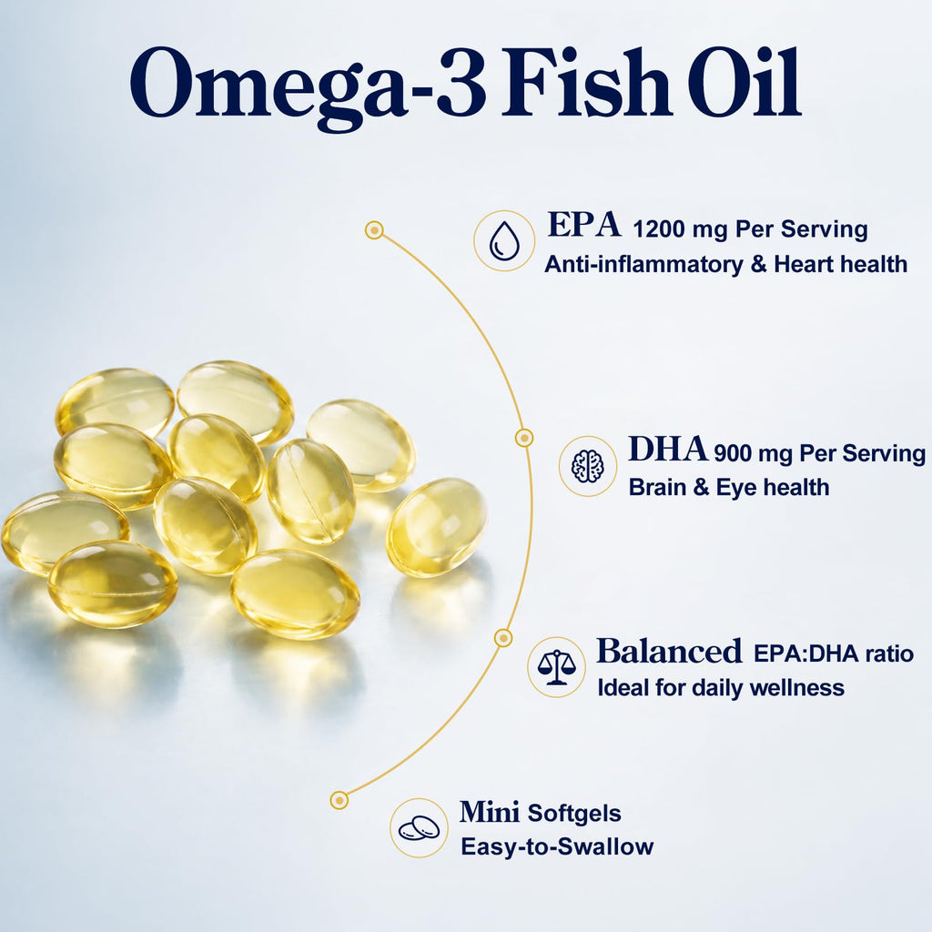 Omega-3 Fish Oil 4200mg Mini Softgels W7591