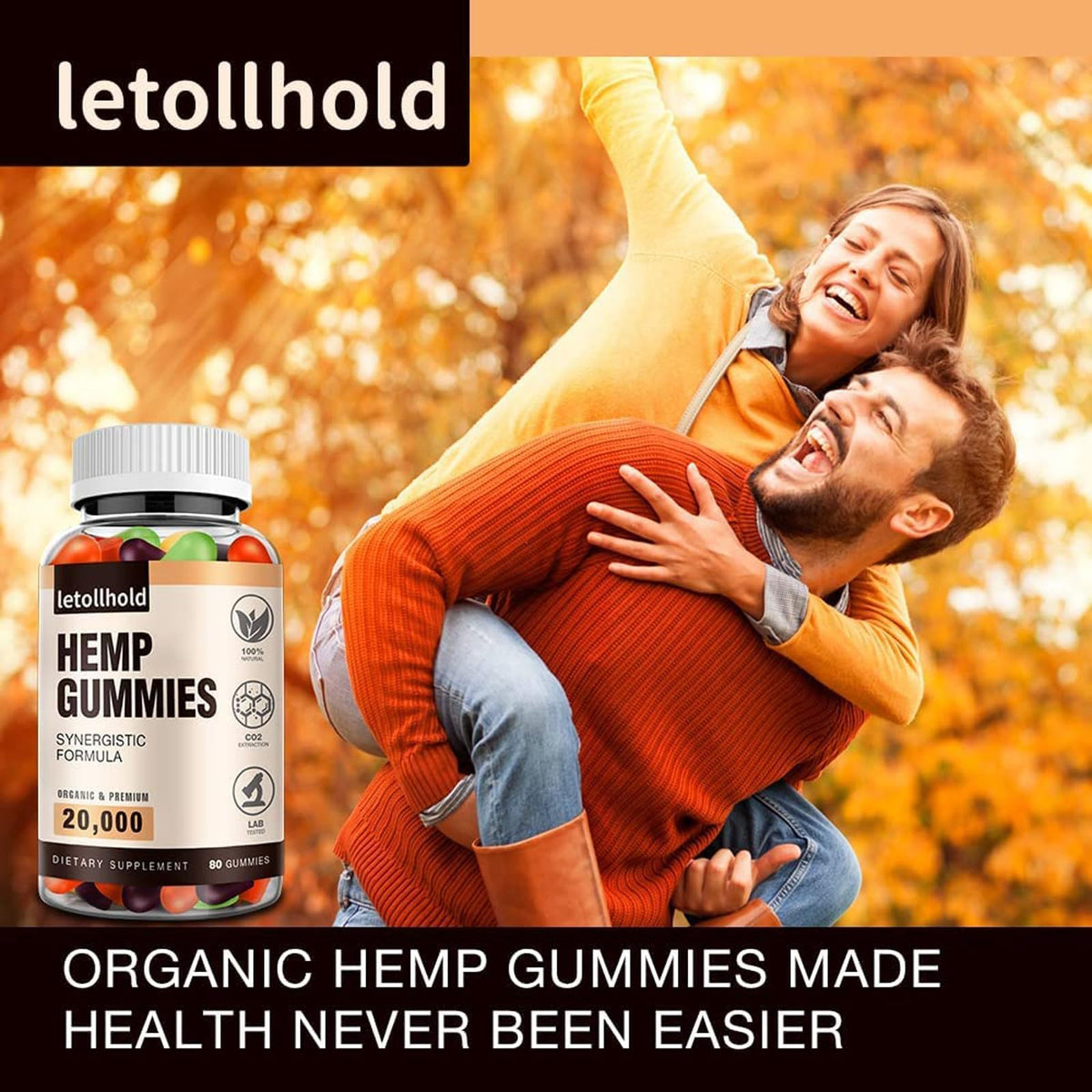 Hemp Gummies 1 Pack Low Sugar B9172