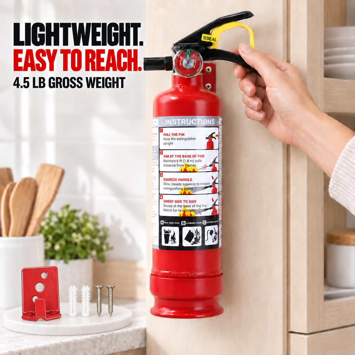 2.5 lb ABC Dry Chemical Fire Extinguishers 1-Pack Z34584