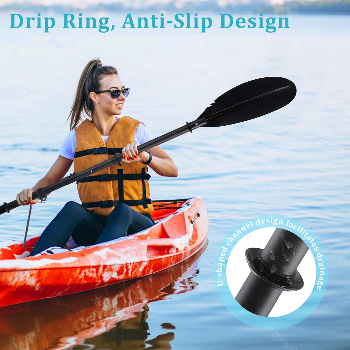 Detachable Adjustable Alloy Shaft Paddle B23617