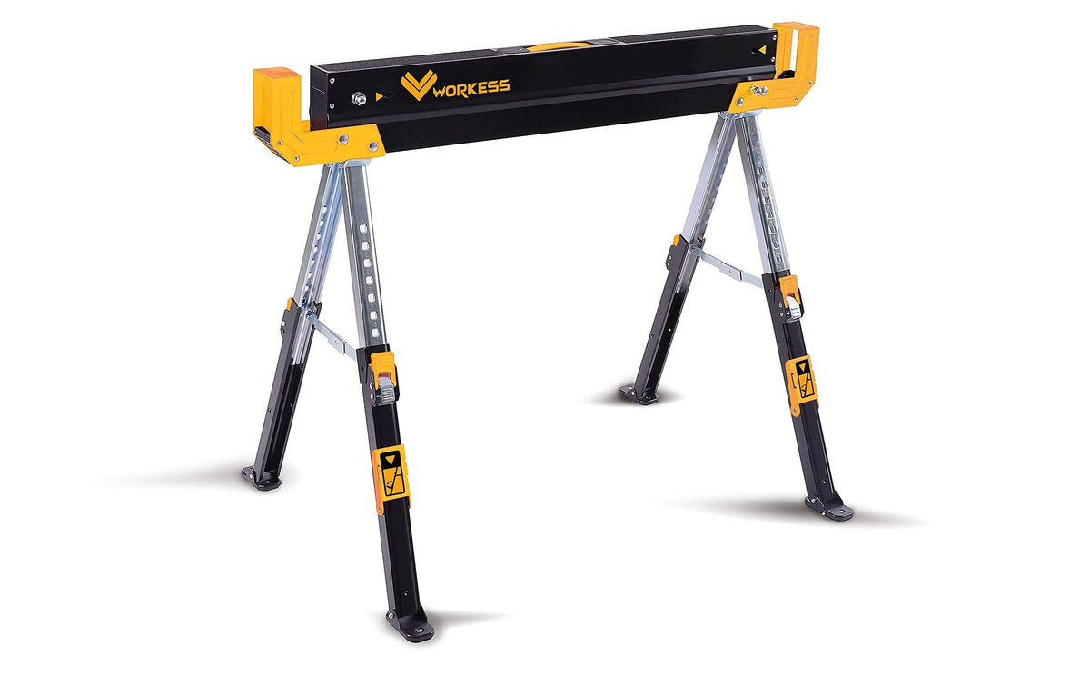 2 Pack Folding Saw Horses 2600 Lbs Adjustable Height O2046