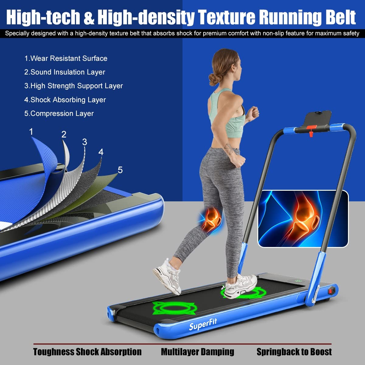 2 in 1 Folding Treadmill X566674