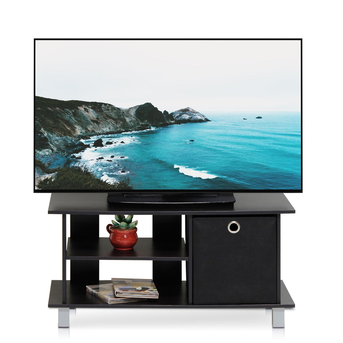3-Tier TV Stand with Bin Drawers B3841