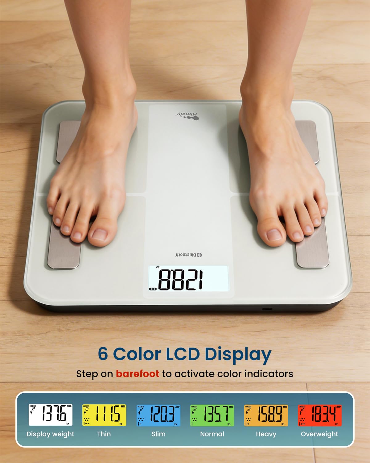 USB Rechargeable Digital Bathroom Scale W9629