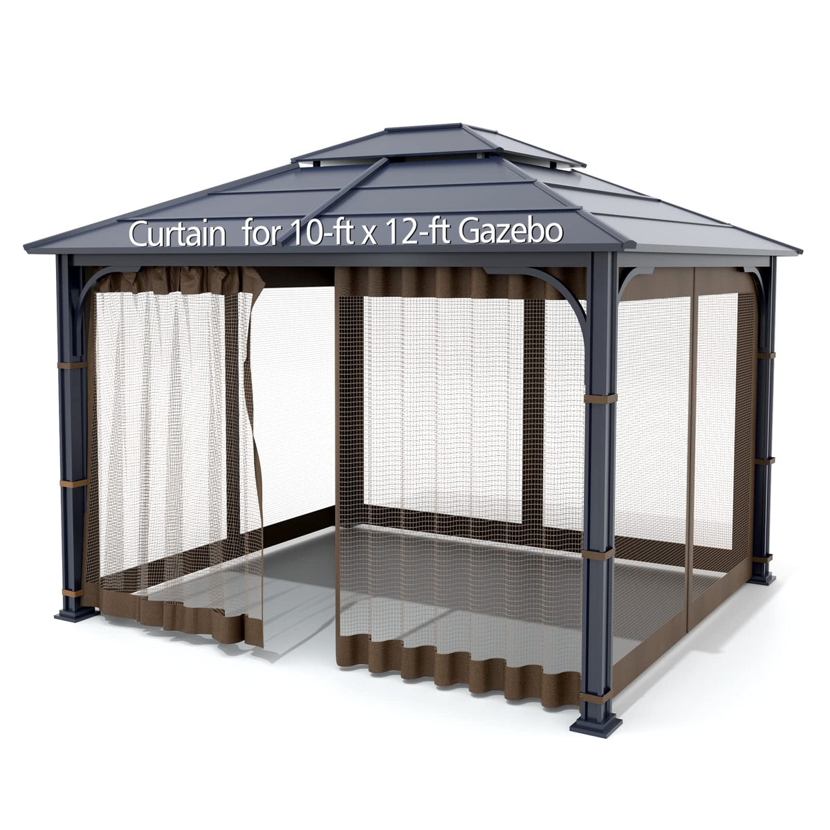 Brown 4-Panel Mosquito Netting P60673