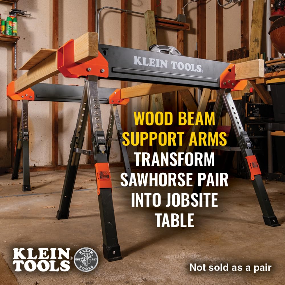 Folding Sawhorse 26-Inch to 32-Inch Adjustable Height 1-Pack O79157