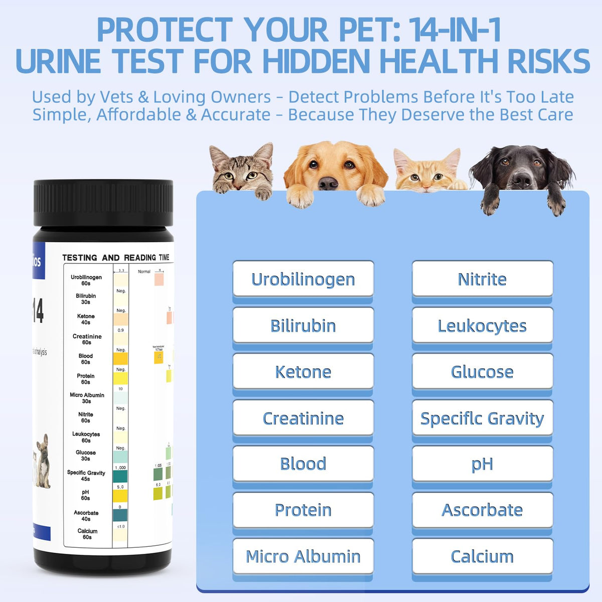 Dog & Cat UTI Blood Test Strips 100ct V5733