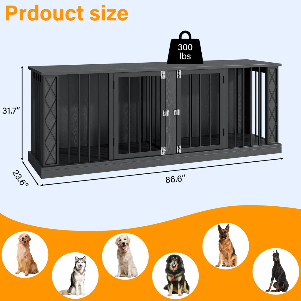 Large Heavy Duty Dog Crate Furniture E929