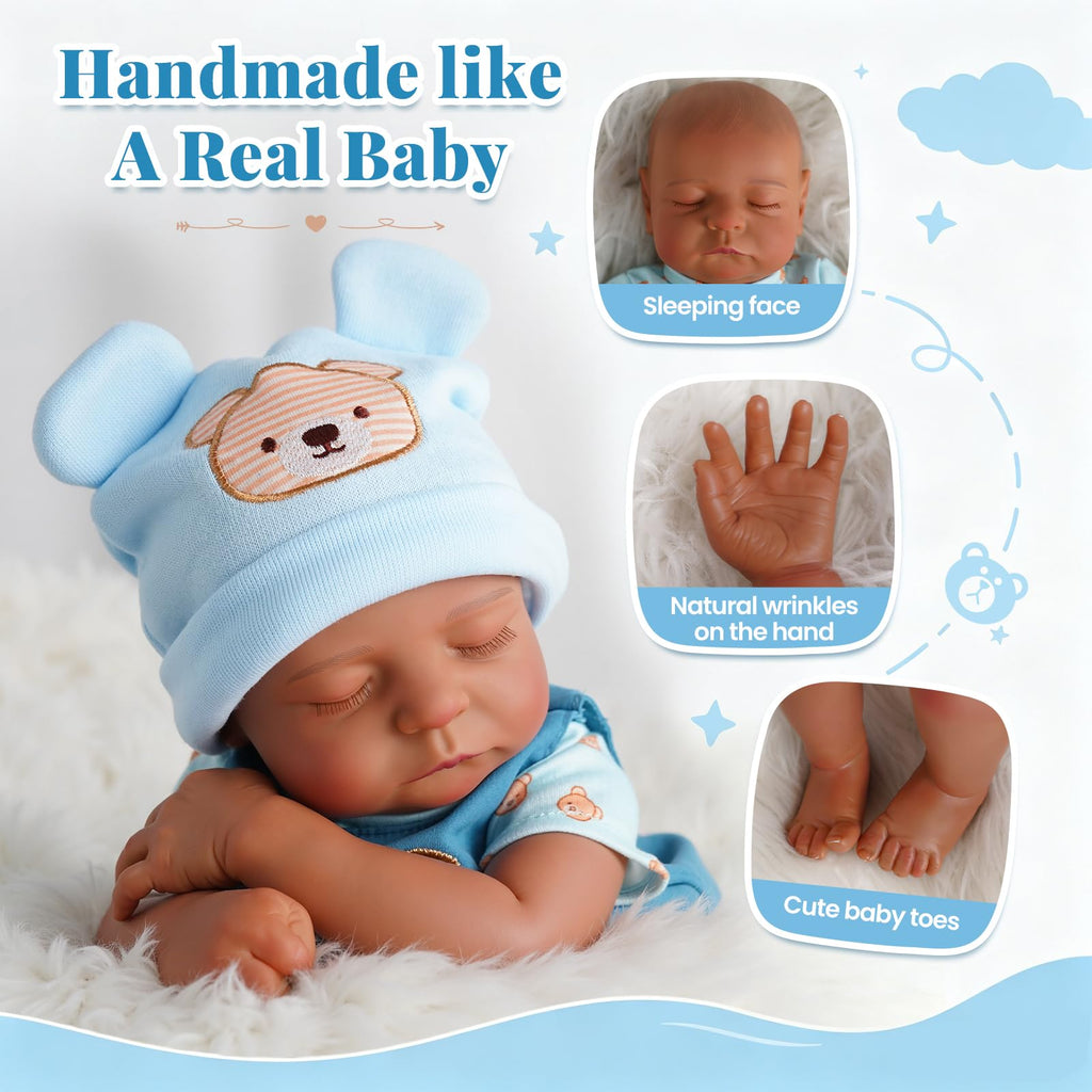 20 Inch Black Reborn Baby Dolls D8582
