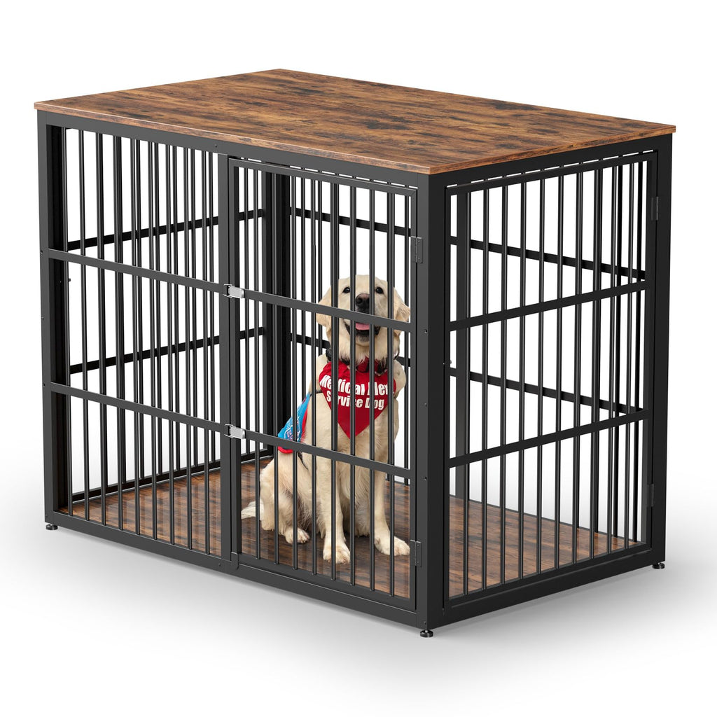 48'' XXL Dog Crate Furniture with 3 Doors U9095