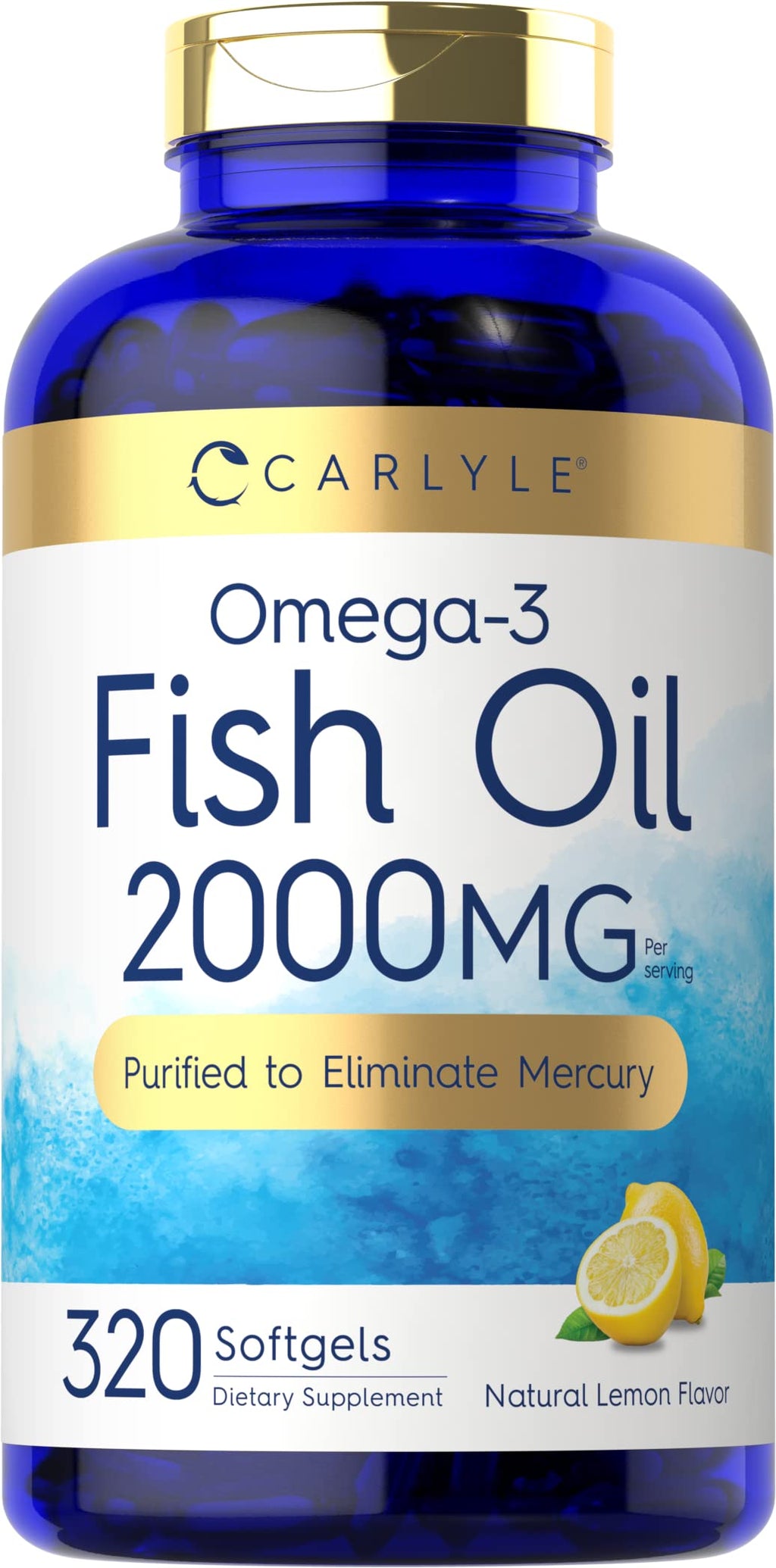 Fish Oil Omega 3 Supplements 2000mg 320 Softgels EPA & DHA P883182