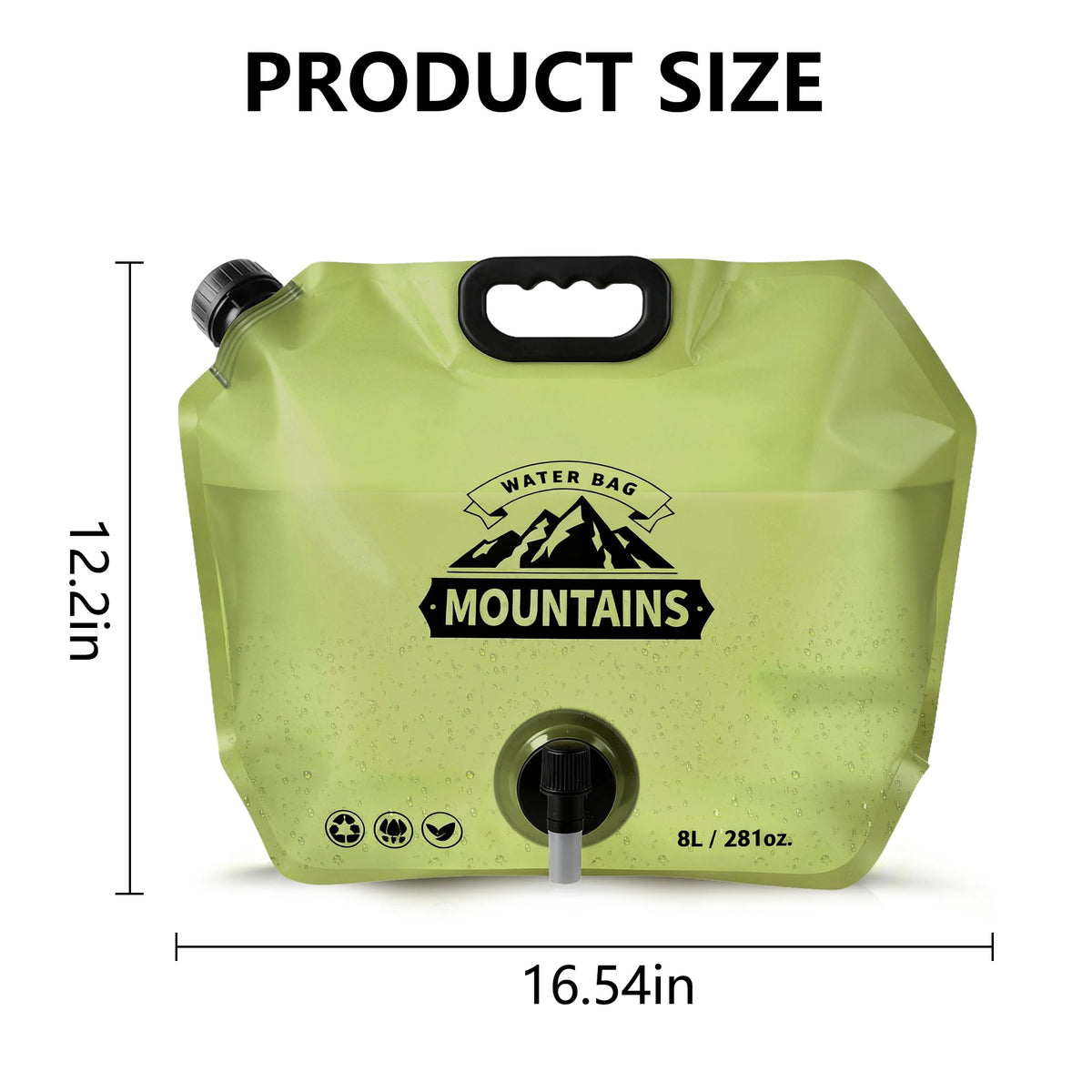 Collapsible 2 Gallon BPA-free Water Container X411